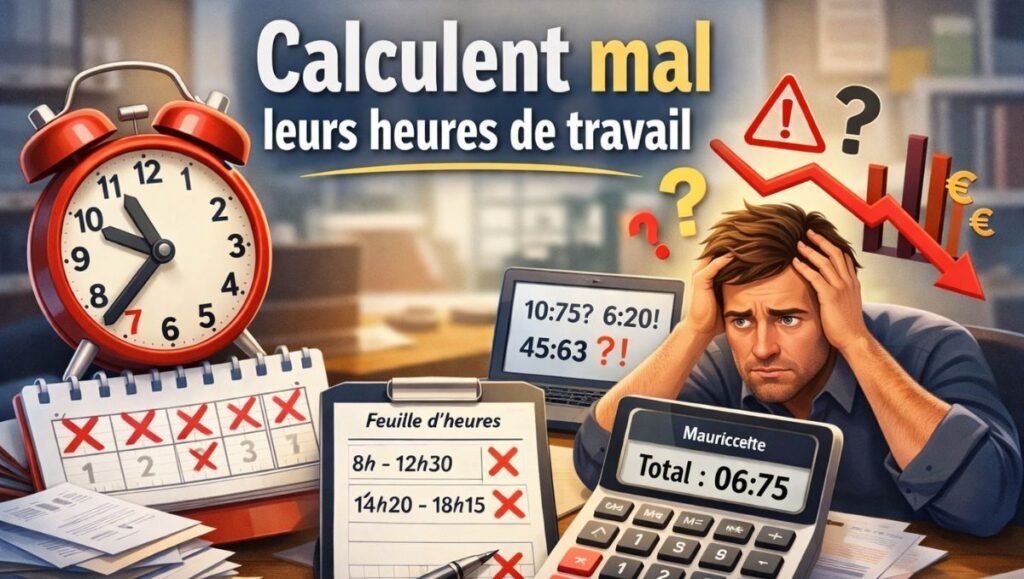 calculent mal leurs heures de travail