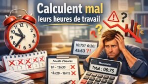 Read more about the article La plupart des gens calculent mal leurs heures de travail — voici la méthode simple (2026)