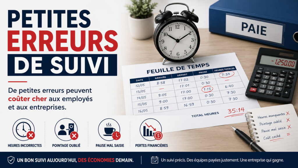 petites erreurs de suivi