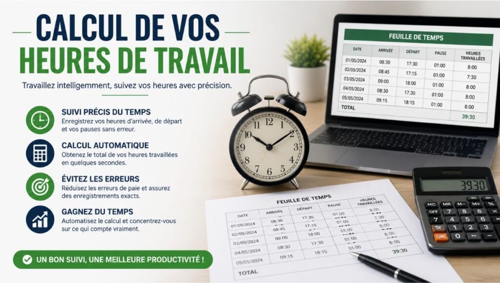 calcul de vos heures de travail