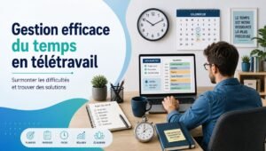 Read more about the article Gestion efficace du temps en télétravail : surmonter les difficultés et trouver des solutions