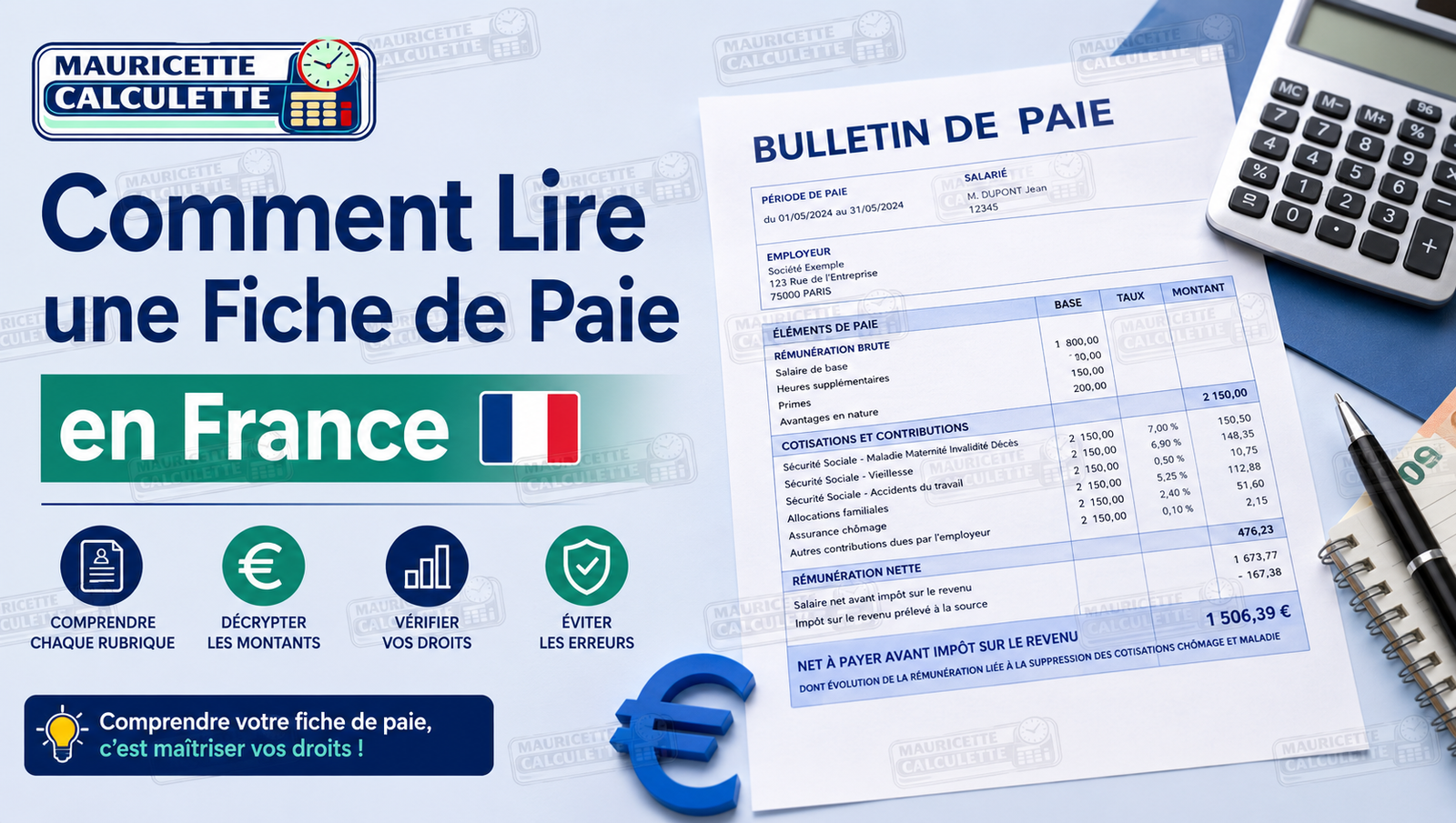 Read more about the article Comment Lire une Fiche de Paie en France : Guide Complet Ligne par Ligne (2026)