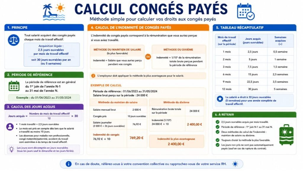 Calcul Congés Payés