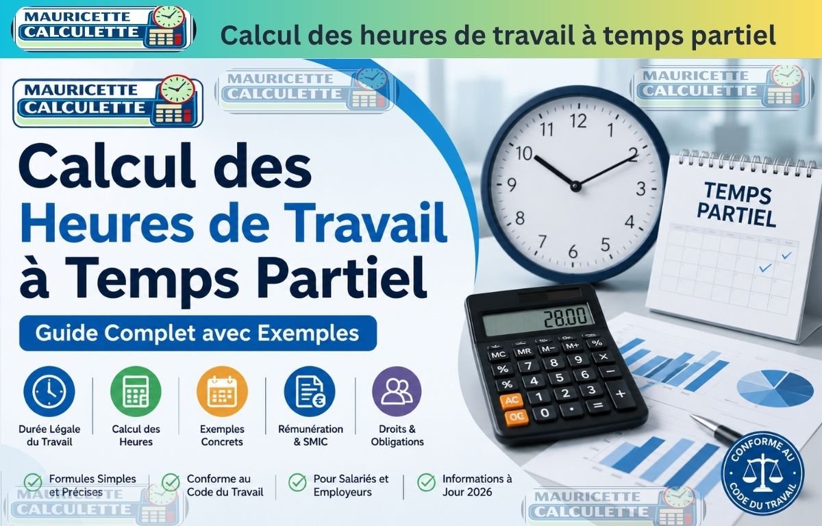 Read more about the article Calcul des Heures de Travail à Temps Partiel – Guide Complet avec Exemples