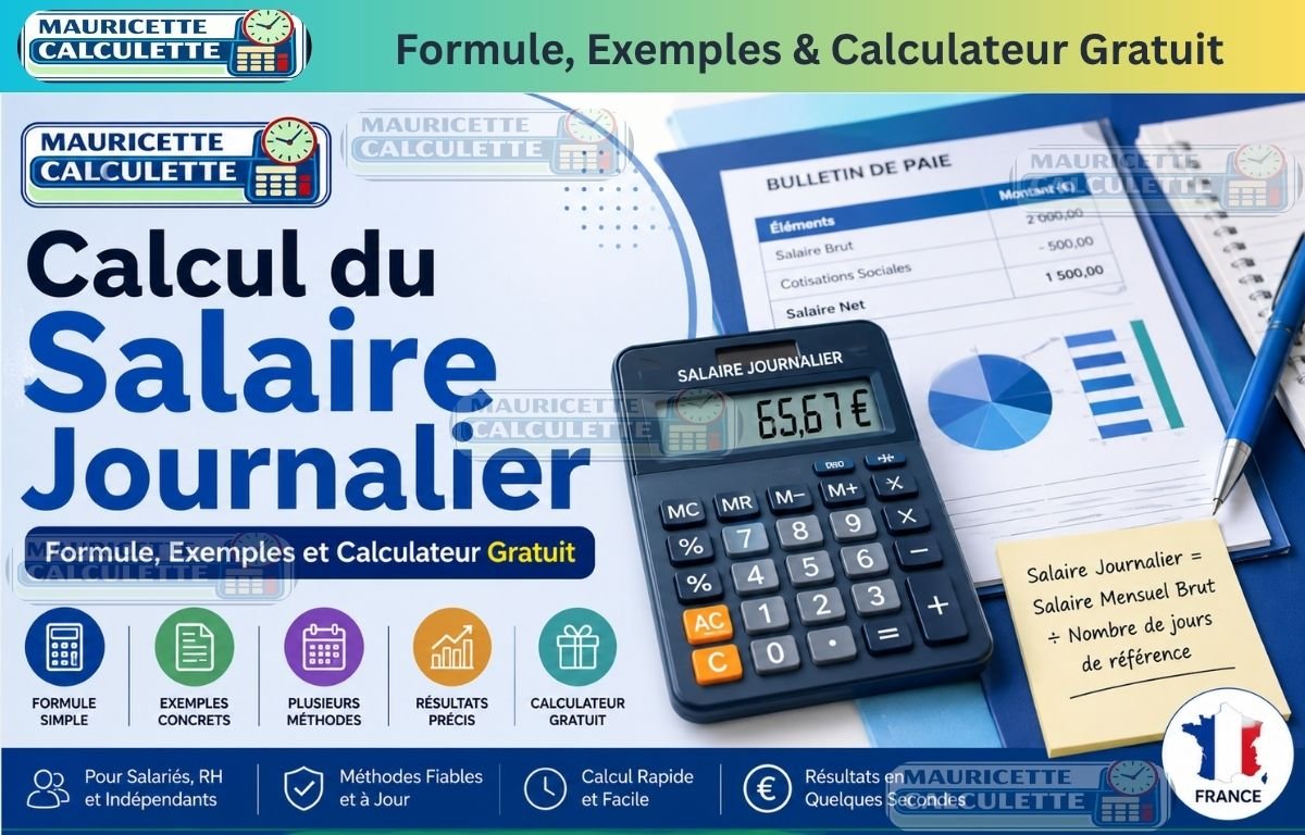 You are currently viewing Calcul du Salaire Journalier – Formule, Exemples et Calculateur Gratuit