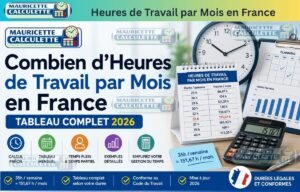 Read more about the article Combien d’Heures de Travail par Mois en France – Tableau Complet 2026