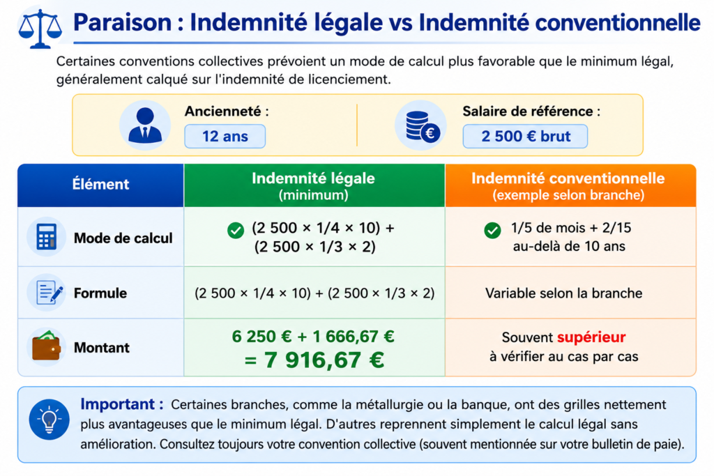 Calcul Indemnité de Rupture