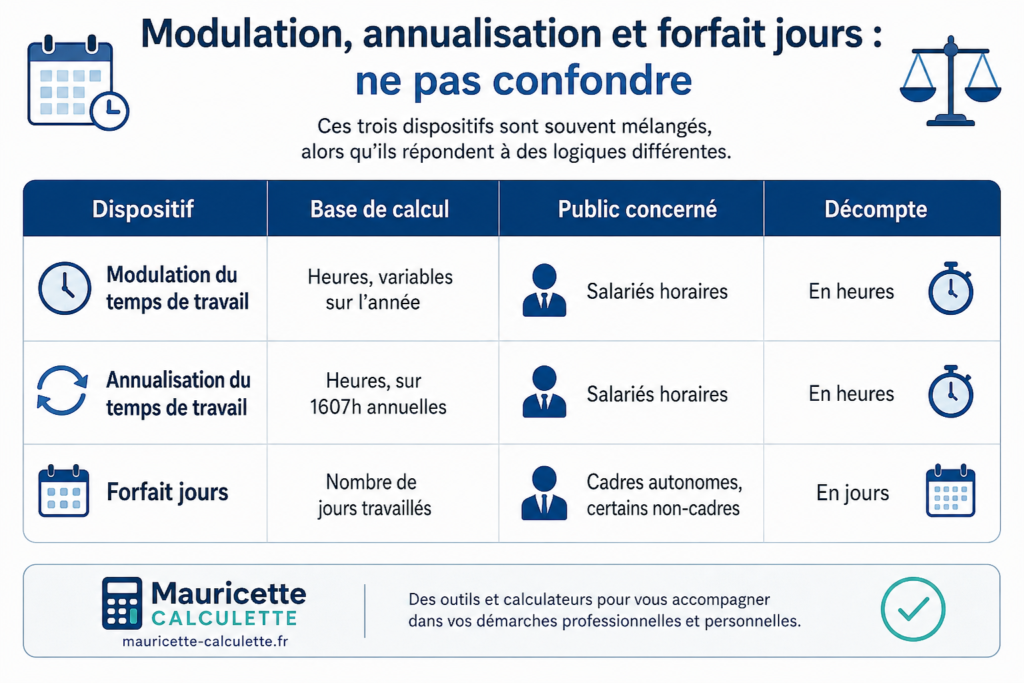 modulation du temps de travail
