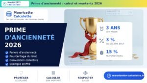 Read more about the article Prime d’ancienneté : calcul, montants et droits en 2026