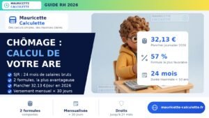 Read more about the article Allocation chômage ARE 2026 : calcul, montant et droits