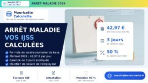 Read more about the article Arrêt maladie 2026 : calcul IJSS et maintien de salaire
