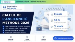 Read more about the article Calcul de l’ancienneté du salarié : méthode et exemples (2026)