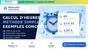 Read more about the article Calcul d’heures : additionner des durées — guide 2026