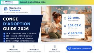 Read more about the article Congé d’adoption 2026 : durée, indemnisation et calcul