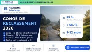 Read more about the article Congé de reclassement 2026 : durée, allocation et calcul