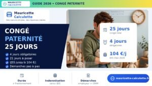 Read more about the article Congé paternité 2026 : durée, indemnisation et calcul