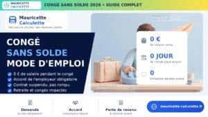 Read more about the article Congé sans solde 2026 : demande, salaire, calcul, modèle