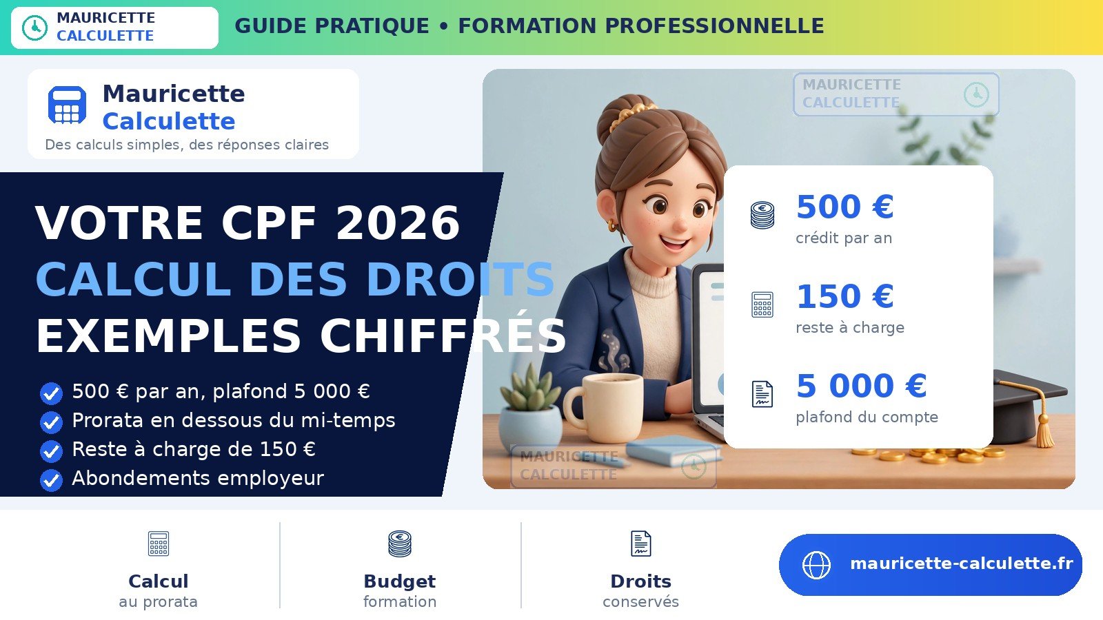 Read more about the article CPF 2026 : calcul de vos droits, montant et utilisation