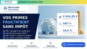 Read more about the article Épargne salariale 2026 : PEE, PER collectif et abondement — montants et calcul