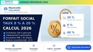 Read more about the article Forfait social 2026 : taux, assiette et calcul