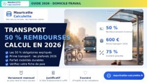 Read more about the article Frais de transport 2026 : remboursement, prime et calcul