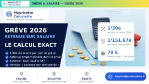 Read more about the article Grève : comment calculer la retenue sur votre salaire 2026