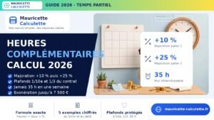 Read more about the article Heures complémentaires 2026 : calcul, majorations, plafonds