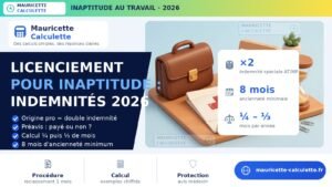 Read more about the article Licenciement pour inaptitude 2026 : indemnités, calcul et droits
