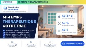 Read more about the article Mi-temps thérapeutique 2026 : calcul du salaire et des IJ