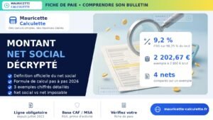 Read more about the article Montant net social : définition, calcul et exemples (2026)