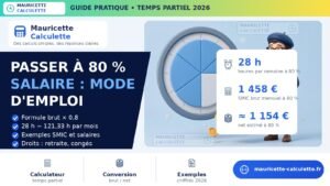 Read more about the article Passer à 80 % : calcul du nouveau salaire (guide 2026)