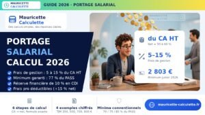Read more about the article Portage salarial 2026 : calcul du salaire net et frais