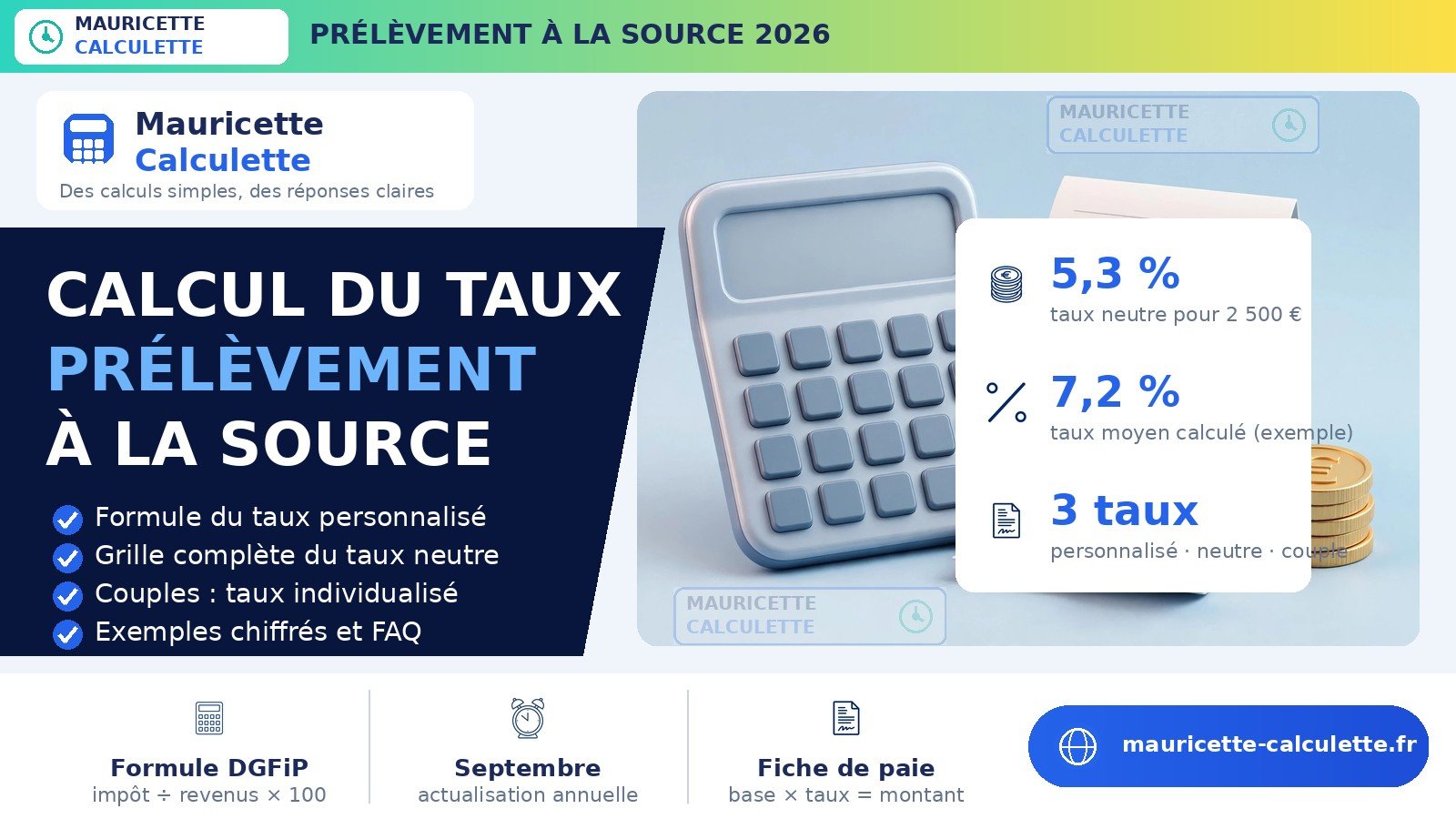 Read more about the article Prélèvement à la source 2026 : calcul du taux pas à pas
