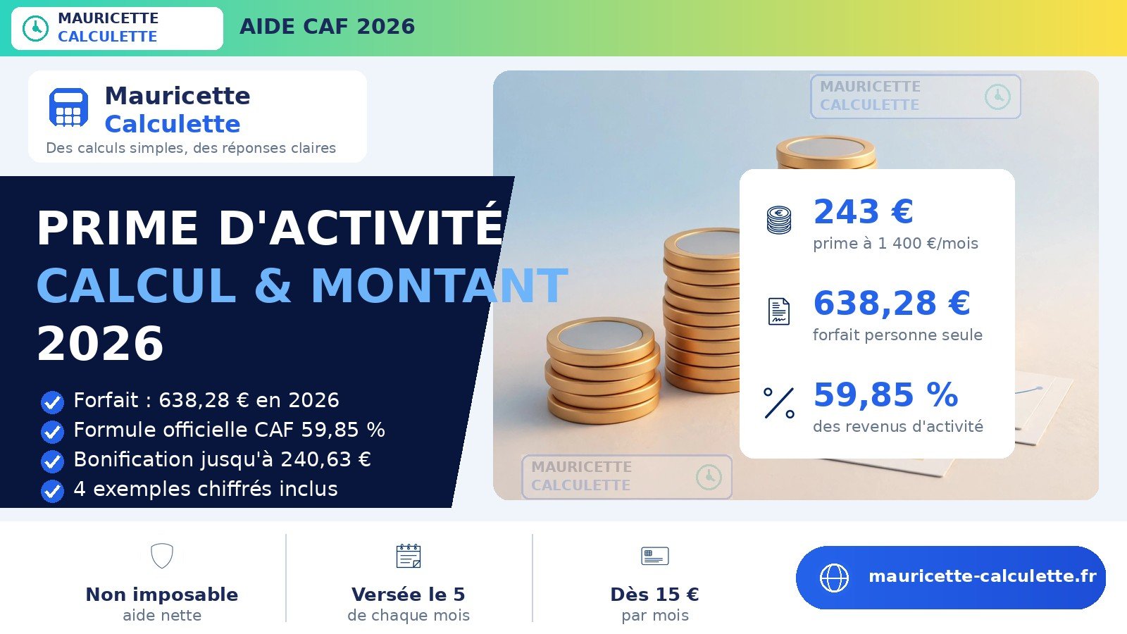 Read more about the article Prime d’activité 2026 : calcul du montant et conditions