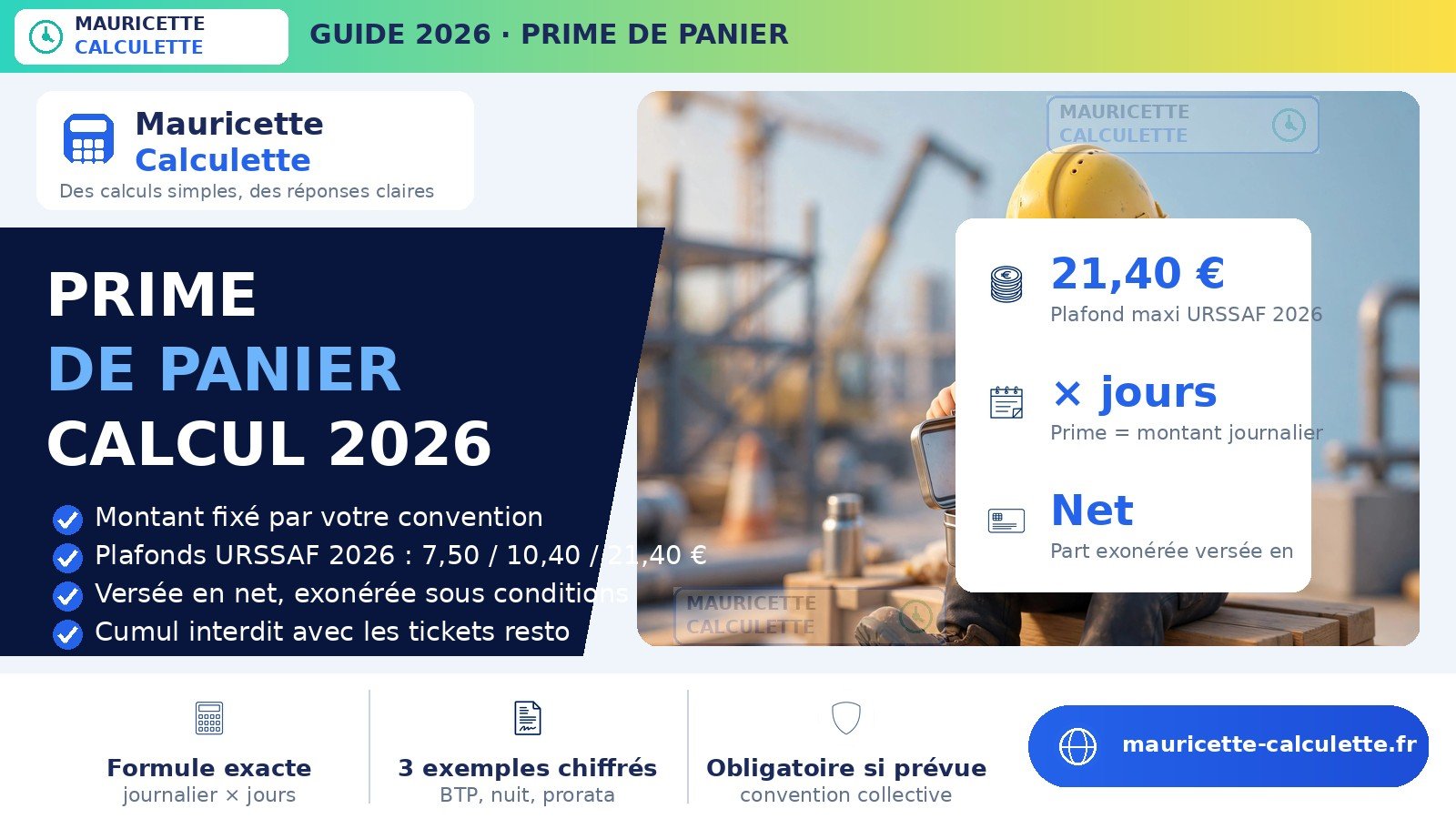 Read more about the article Prime de panier 2026 : montant, calcul et exonération