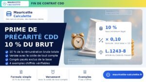 Read more about the article Prime de précarité CDD 2026 : calcul de l’indemnité (10 %)