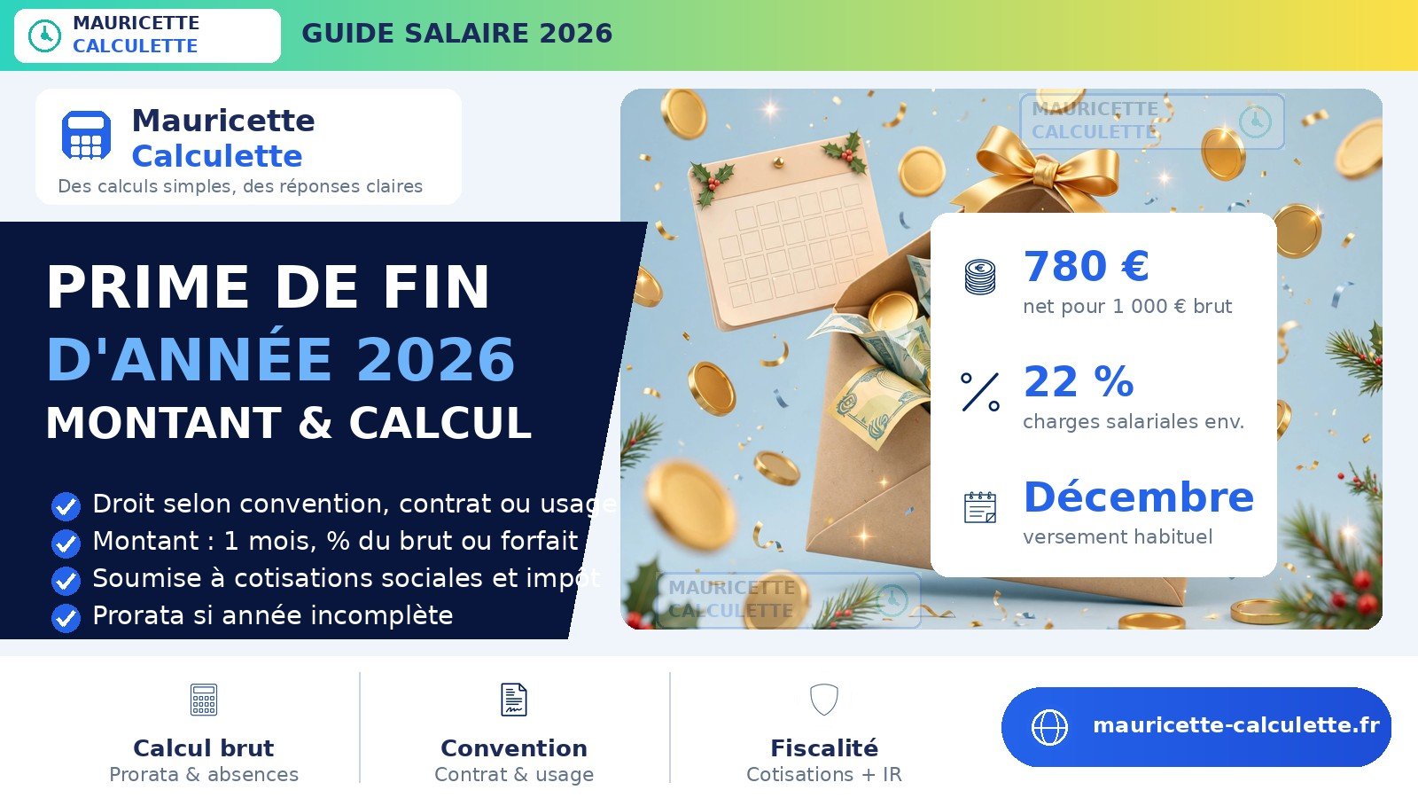You are currently viewing Prime de fin d’année 2026 : montant, calcul et fiscalité