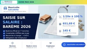 Read more about the article Saisie sur salaire 2026 : barème, calcul et procédure