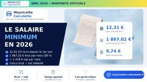 Read more about the article SMIC 2026 : montant brut, net, taux horaire et calcul