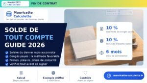 Read more about the article Solde de tout compte : calcul étape par étape (guide 2026)