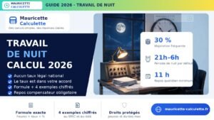 Read more about the article Heures de nuit 2026 : calcul de la majoration et règles